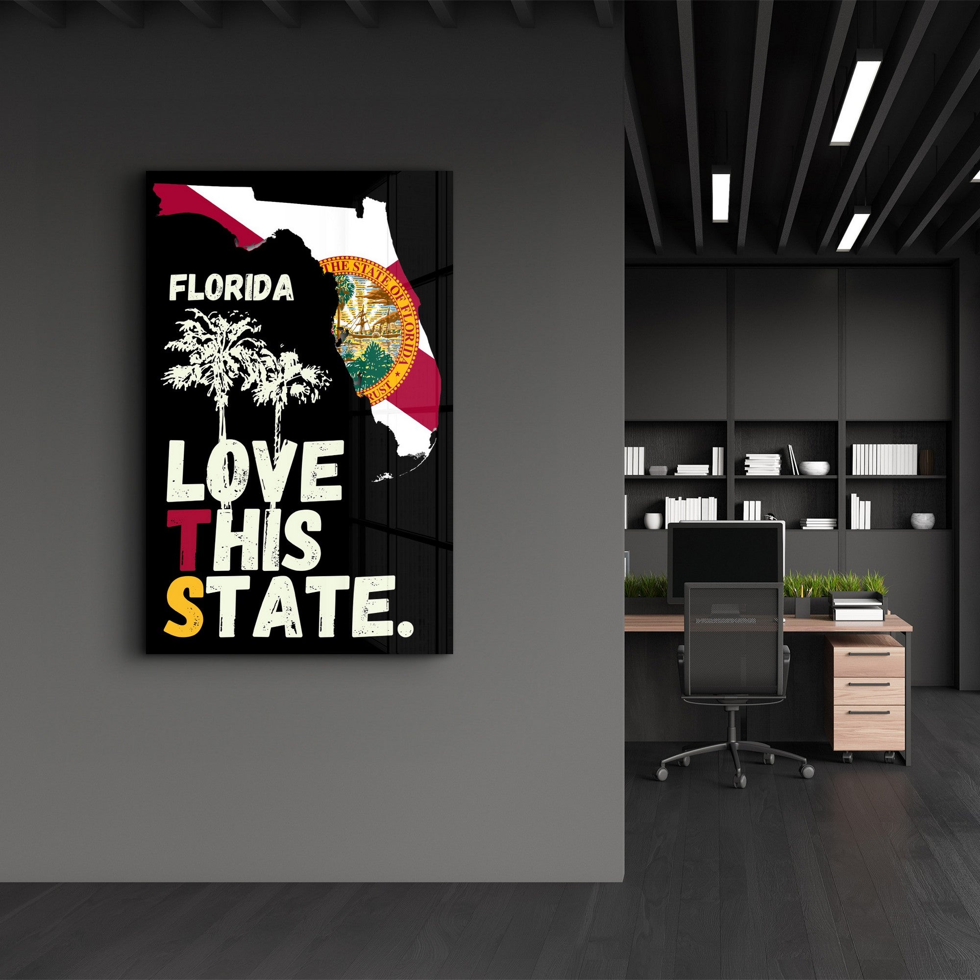 Quadro Decorativo em Vidro Temperado Multicolor 35x55cm - Impressão UV de Alta Qualidade