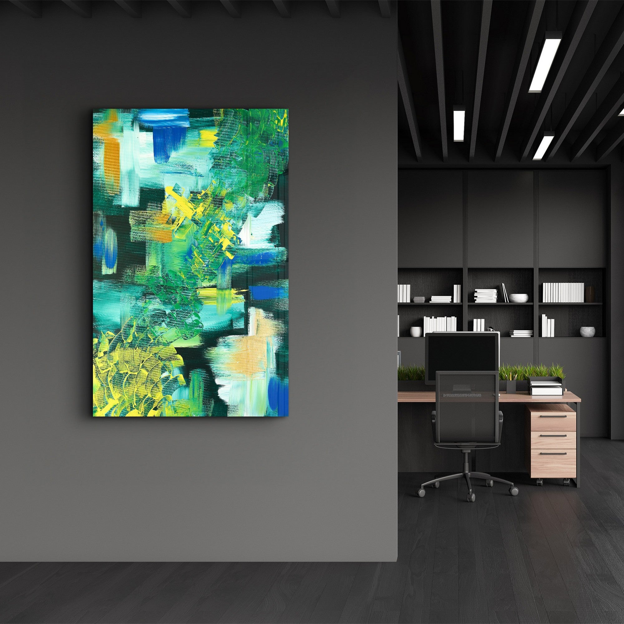 Quadro Decorativo em Vidro Temperado Multicolor 35x55cm - Impressão UV de Alta Qualidade