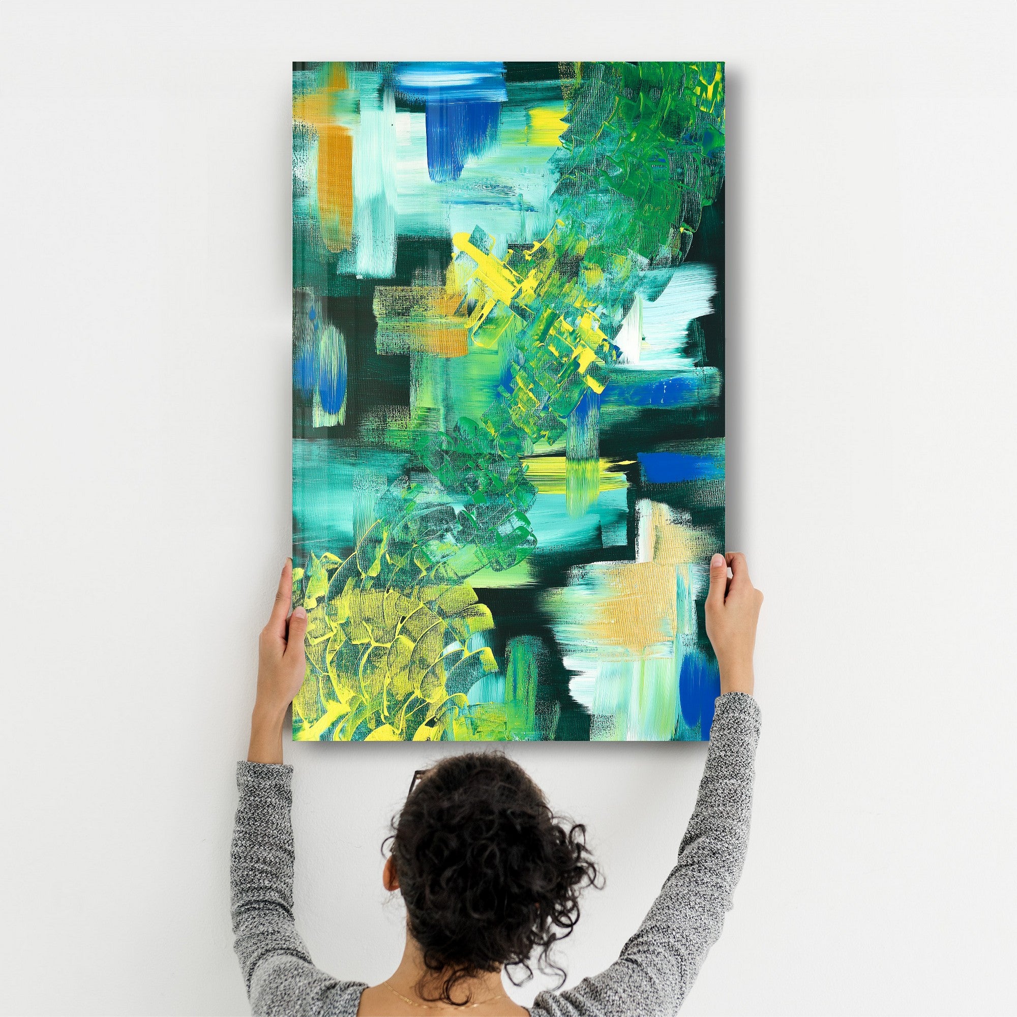 Quadro Decorativo em Vidro Temperado Multicolor 35x55cm - Impressão UV de Alta Qualidade