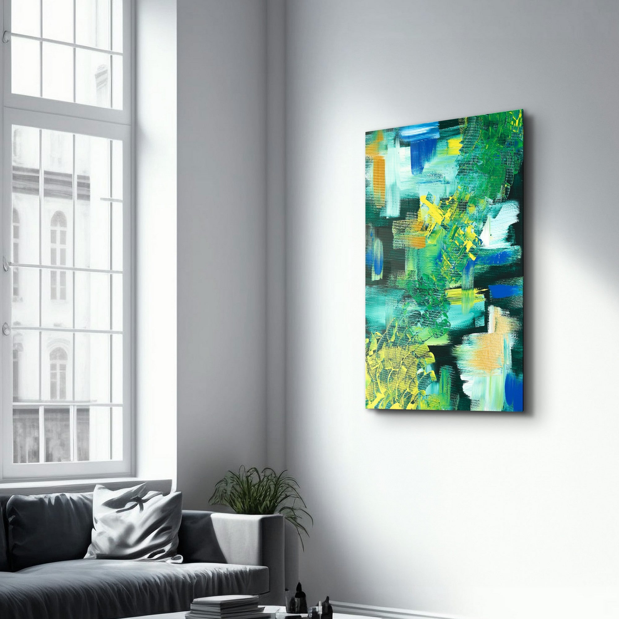 Quadro Decorativo em Vidro Temperado Multicolor 35x55cm - Impressão UV de Alta Qualidade