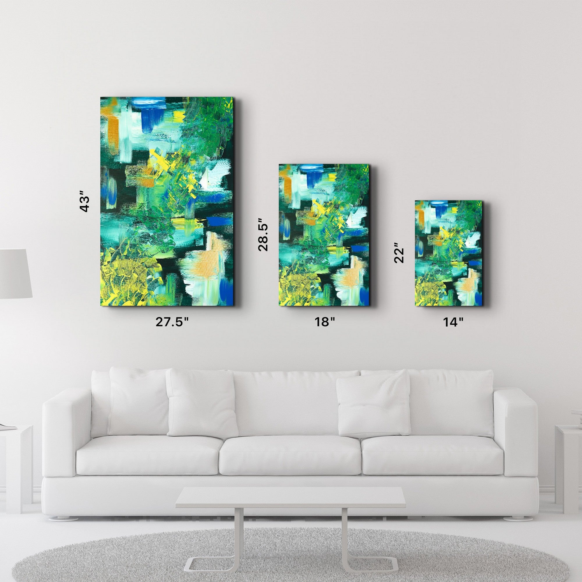 Quadro Decorativo em Vidro Temperado Multicolor 35x55cm - Impressão UV de Alta Qualidade