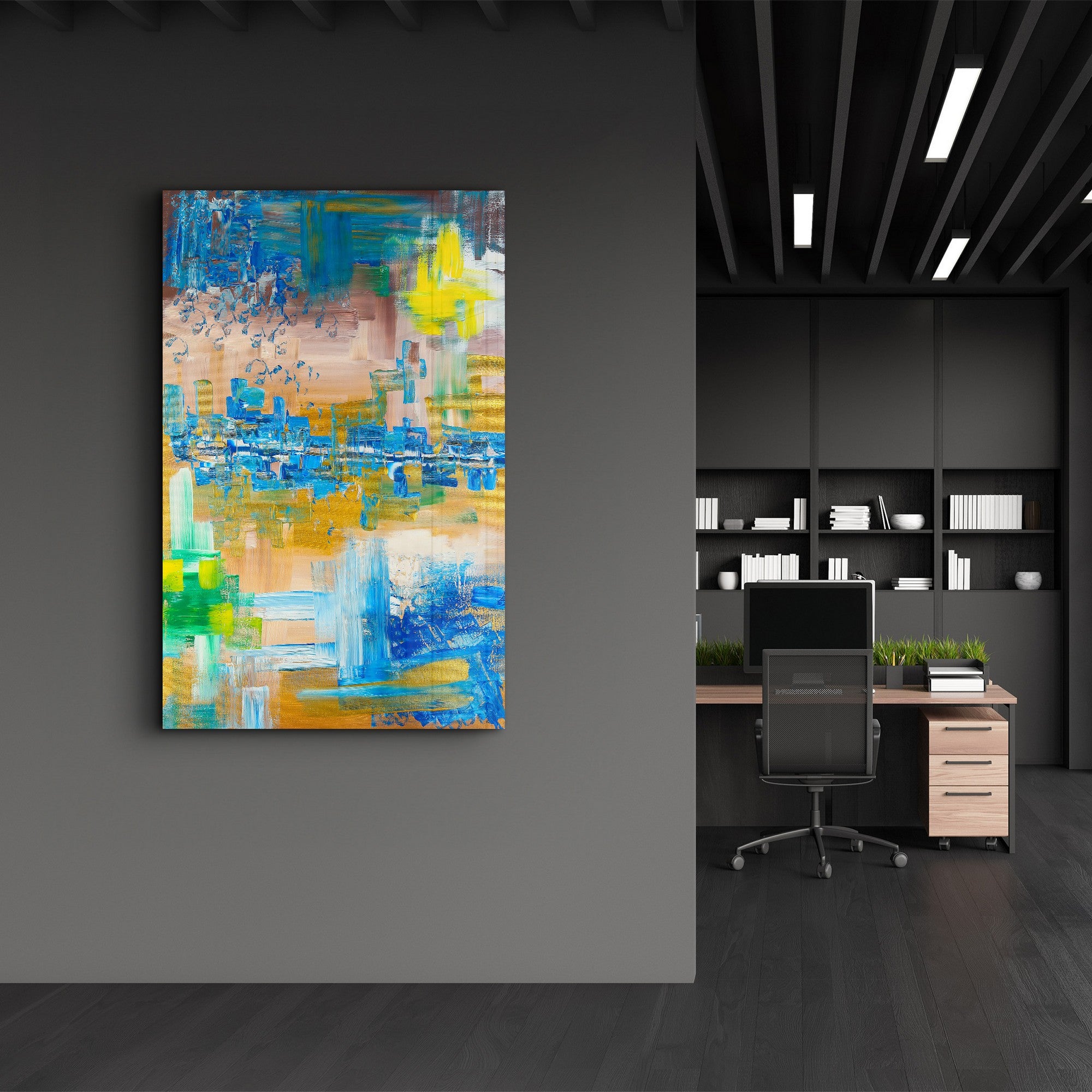 Quadro Decorativo em Vidro Temperado Multicolor 35x55cm - Impressão UV de Alta Qualidade