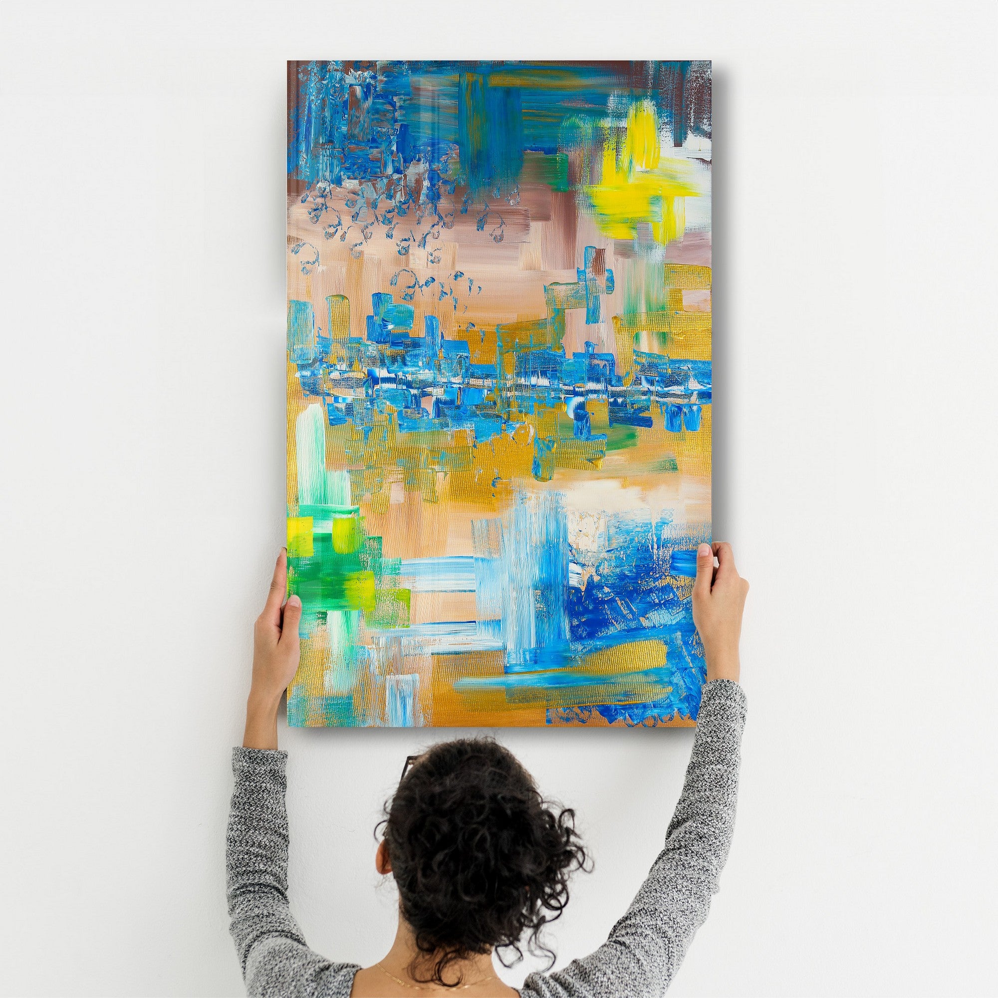 Quadro Decorativo em Vidro Temperado Multicolor 35x55cm - Impressão UV de Alta Qualidade