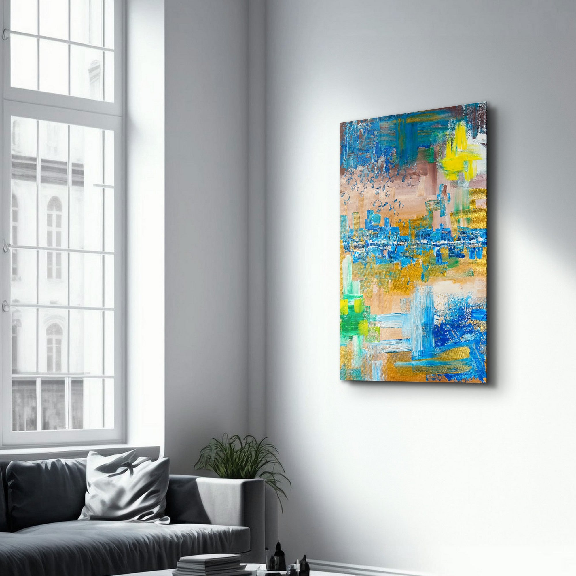 Quadro Decorativo em Vidro Temperado Multicolor 35x55cm - Impressão UV de Alta Qualidade