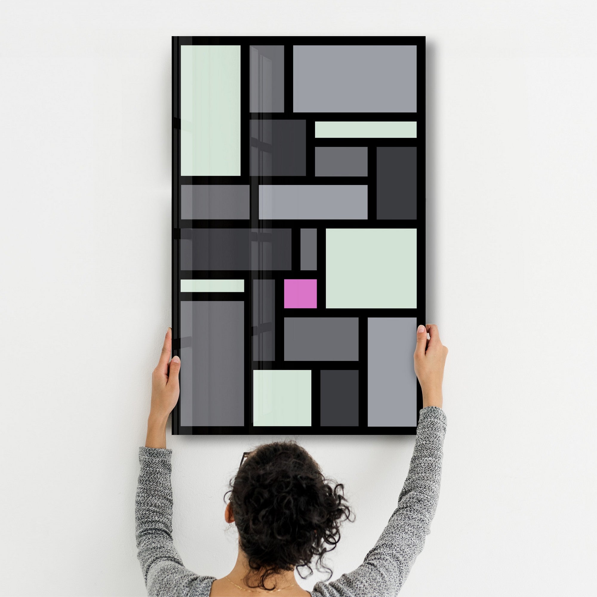 Quadro Decorativo em Vidro Temperado Multicolor 35x55cm - Impressão UV de Alta Qualidade