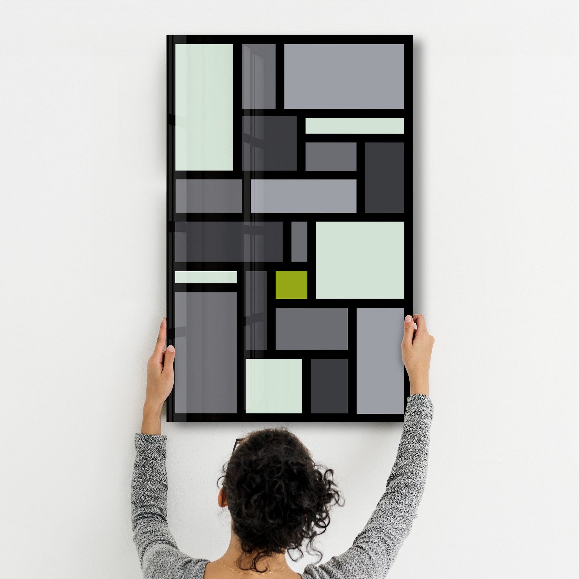 Quadro Decorativo em Vidro Temperado Multicolor 35x55cm - Impressão UV de Alta Qualidade