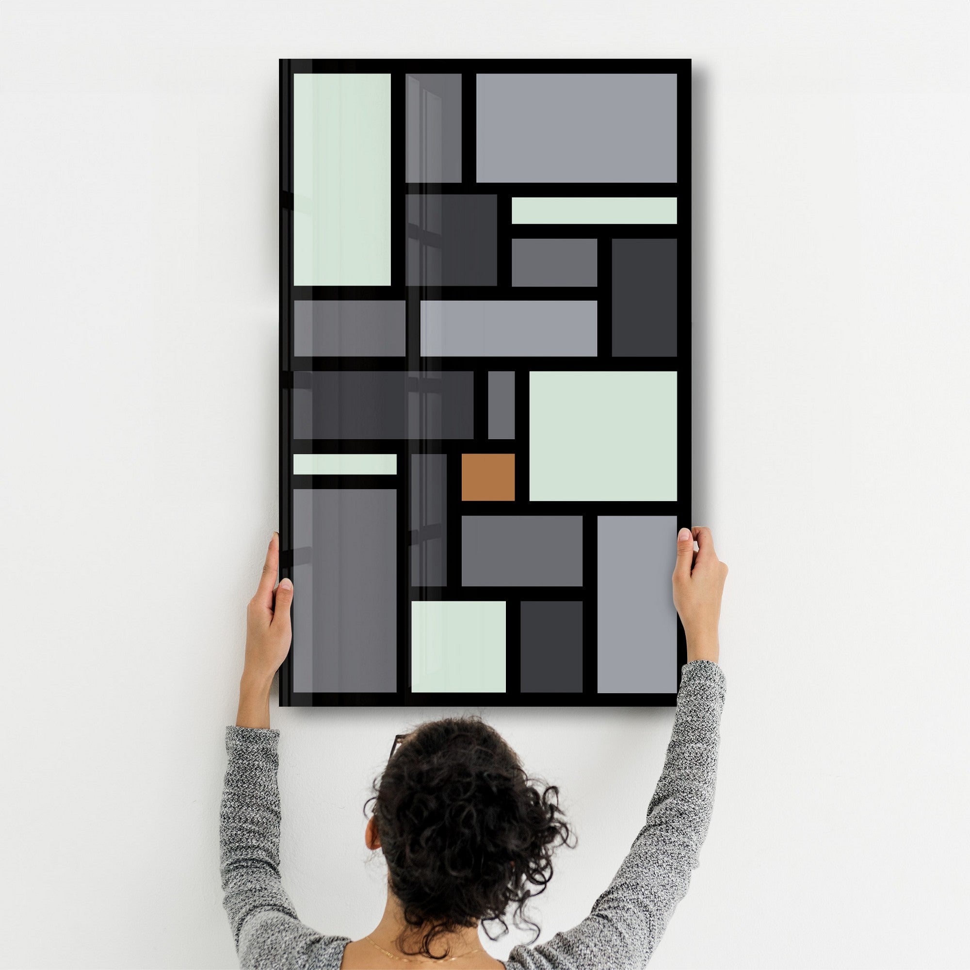 Quadro Decorativo em Vidro Temperado Multicolor 35x55cm - Impressão UV de Alta Qualidade