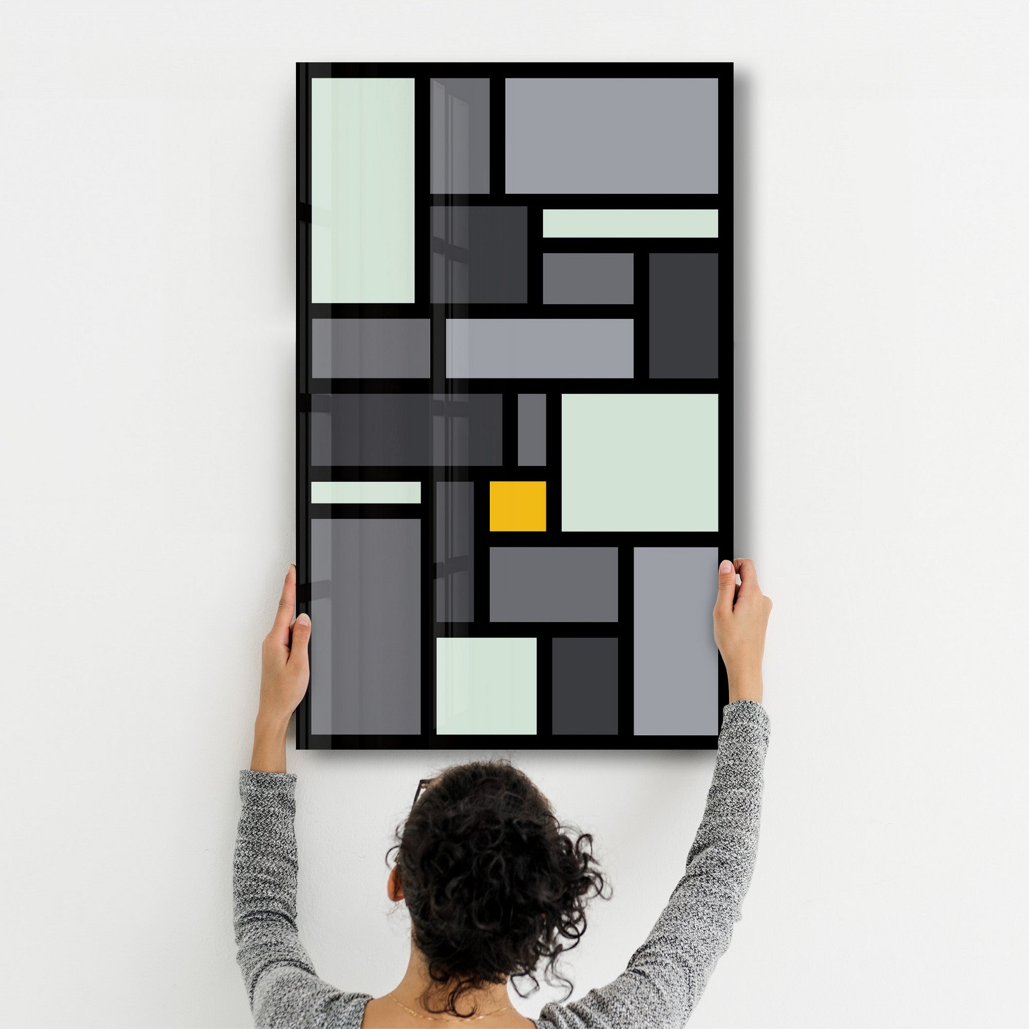 Quadro Decorativo em Vidro Temperado Multicolor 35x55cm - Impressão UV de Alta Qualidade