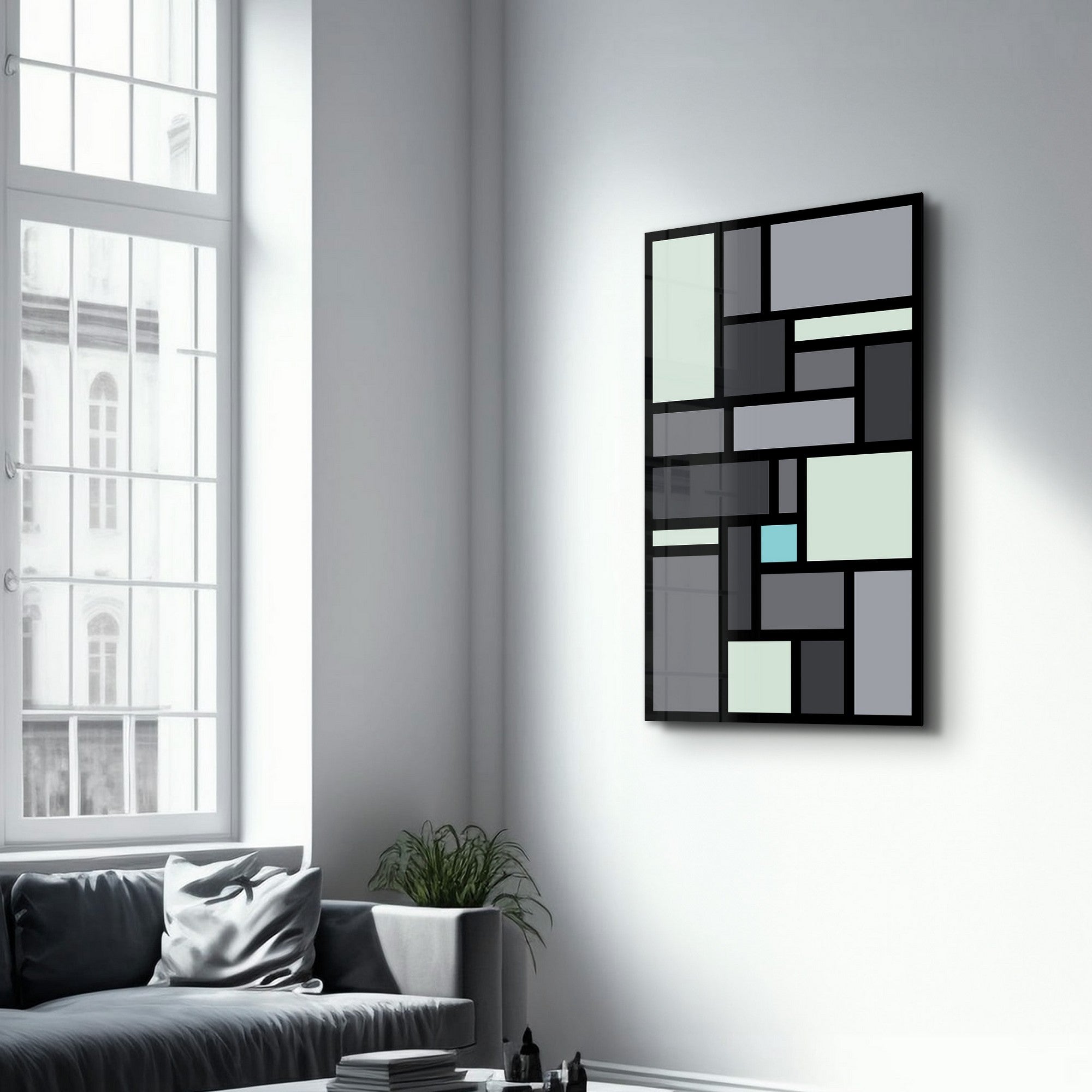 Quadro Decorativo em Vidro Temperado Multicolor 35x55cm - Impressão UV de Alta Qualidade