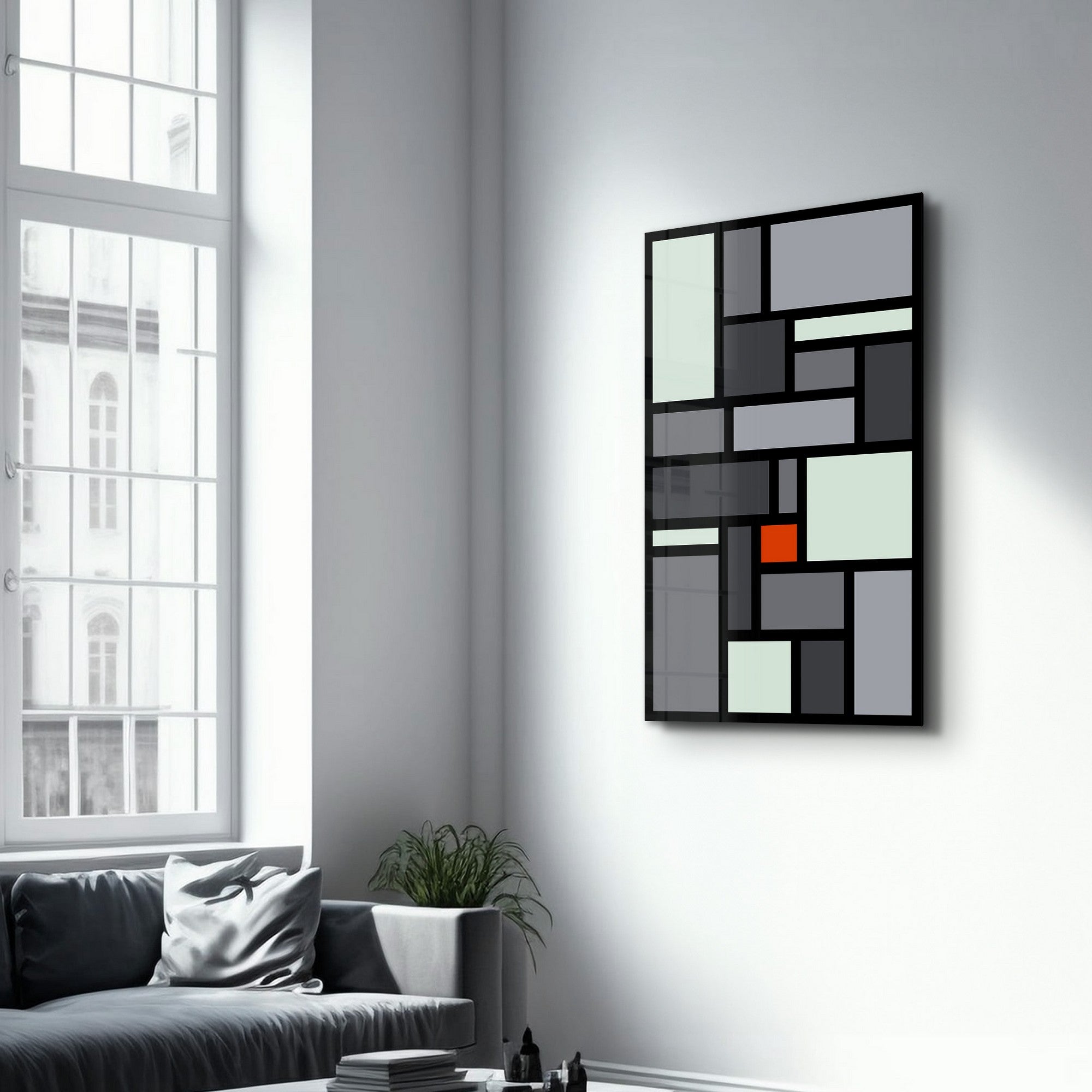 Quadro Decorativo em Vidro Temperado Multicolor 35x55cm - Impressão UV de Alta Qualidade