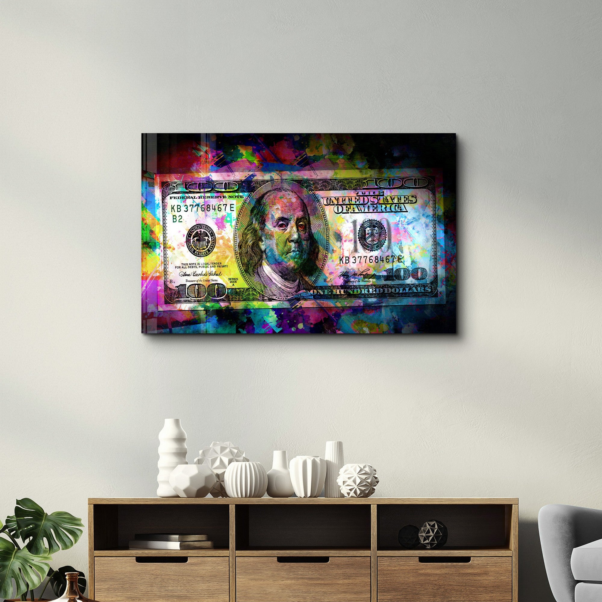 Quadro Decorativo em Vidro Temperado VFT-3030 Multicolor 35x55cm - Impressão UV de Alta Qualidade