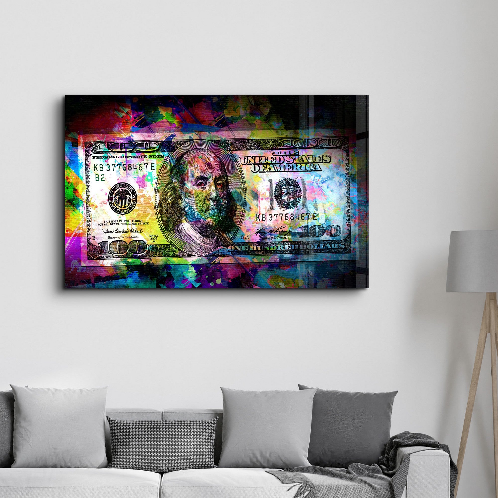 Quadro Decorativo em Vidro Temperado VFT-3030 Multicolor 35x55cm - Impressão UV de Alta Qualidade