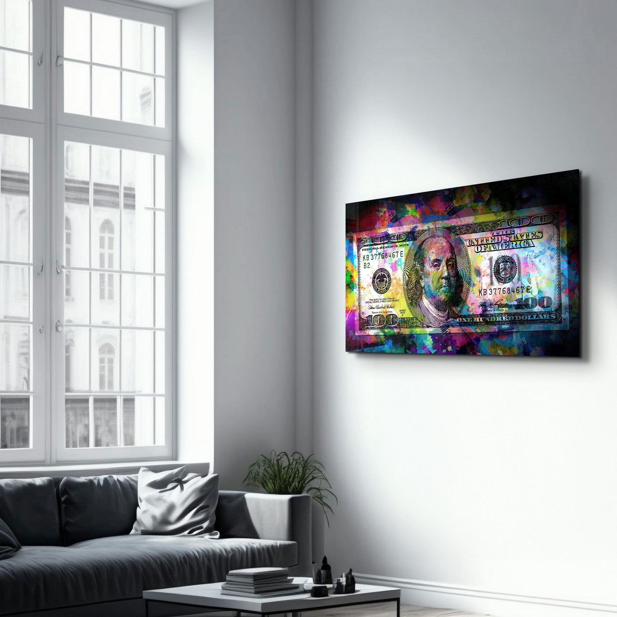 Quadro Decorativo em Vidro Temperado VFT-3030 Multicolor 35x55cm - Impressão UV de Alta Qualidade