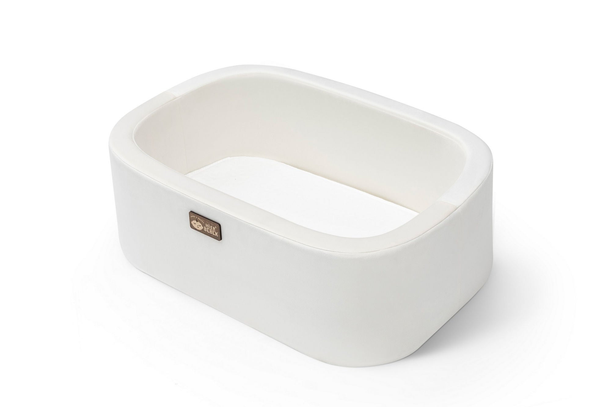 Berço – 90 cm x 70 cm x 58 cm – Branco – Madeira 100% Pinho