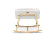 Berço – 90cm x 70cm – Branco e Natural – Madeira de Pinho