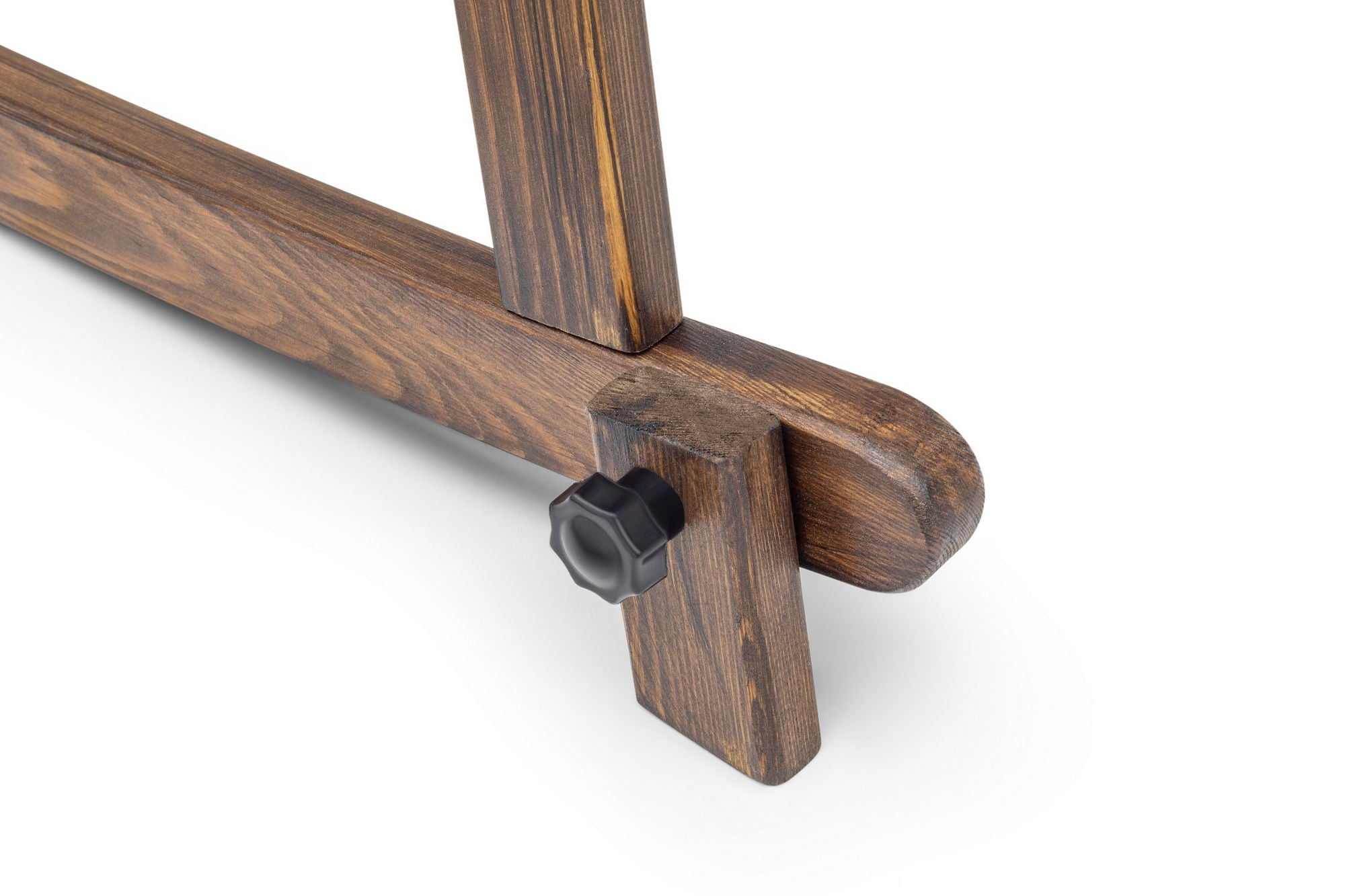 Berço – 90 cm x 70 cm x 58 cm – Preto/Nogueira – Madeira de Pinho