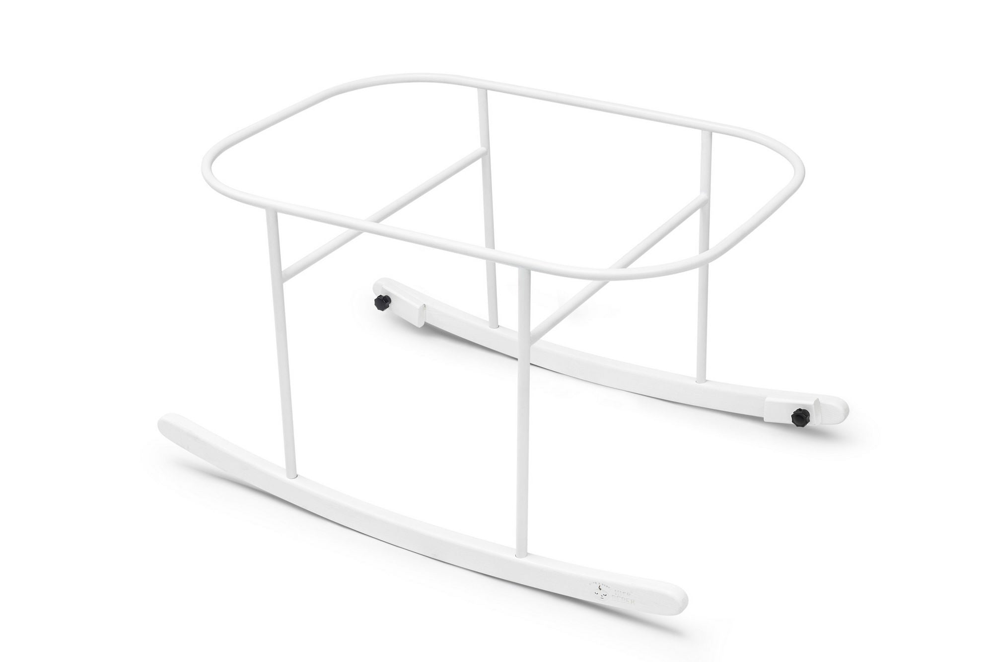 Berço de metal – 90 cm x 70 cm x 58 cm – Cinza e Branco