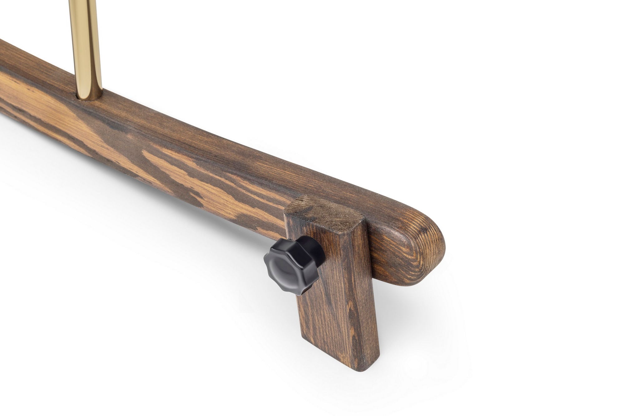 Berço de metal – 90 cm x 70 cm x 58 cm – Cinzento e Dourado – Metal e Madeira de Pinho
