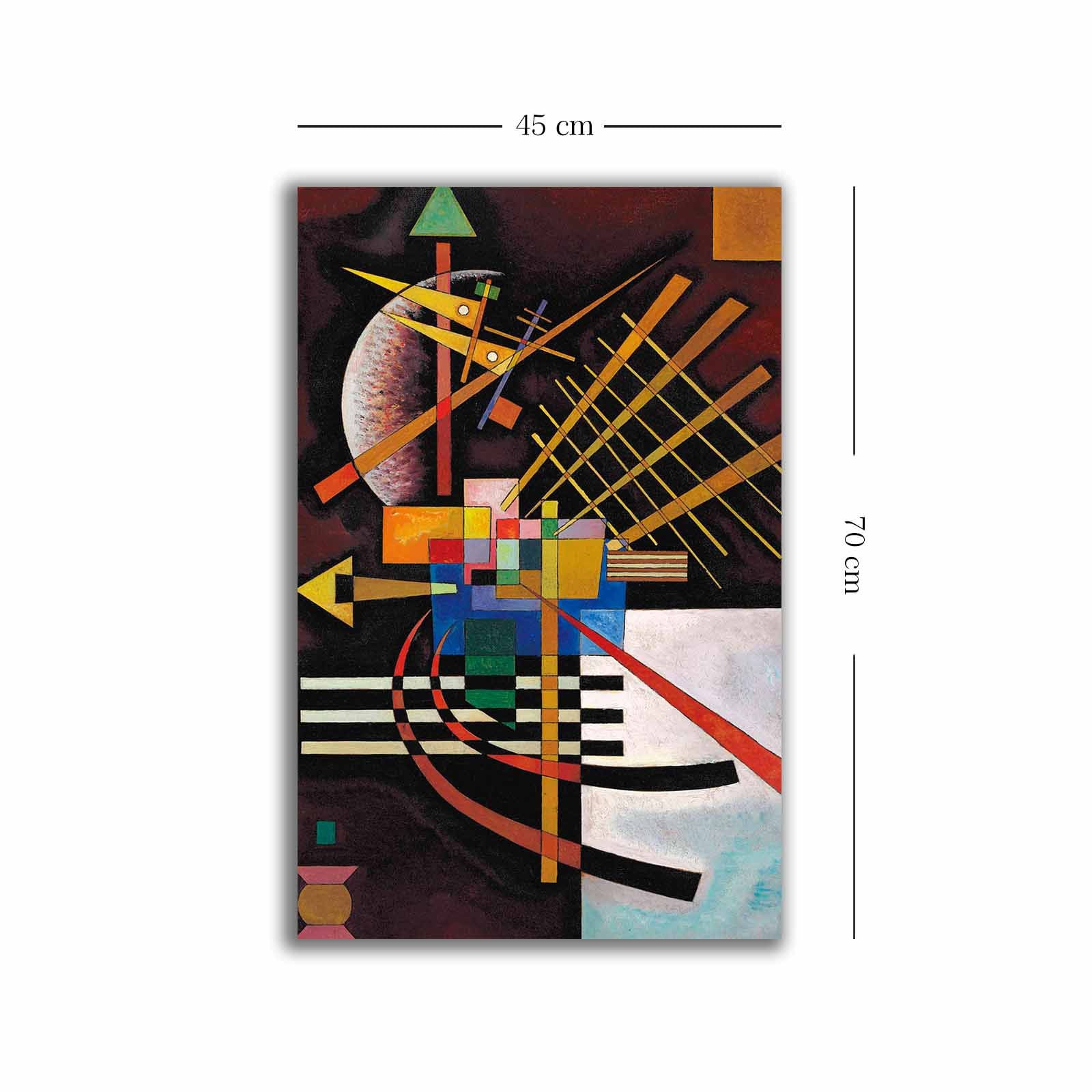 Pintura decorativa em tela – 45 x 70 cm – moldura de madeira