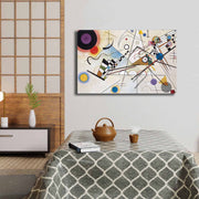Pintura decorativa em tela – 45 x 70 cm – moldura de madeira