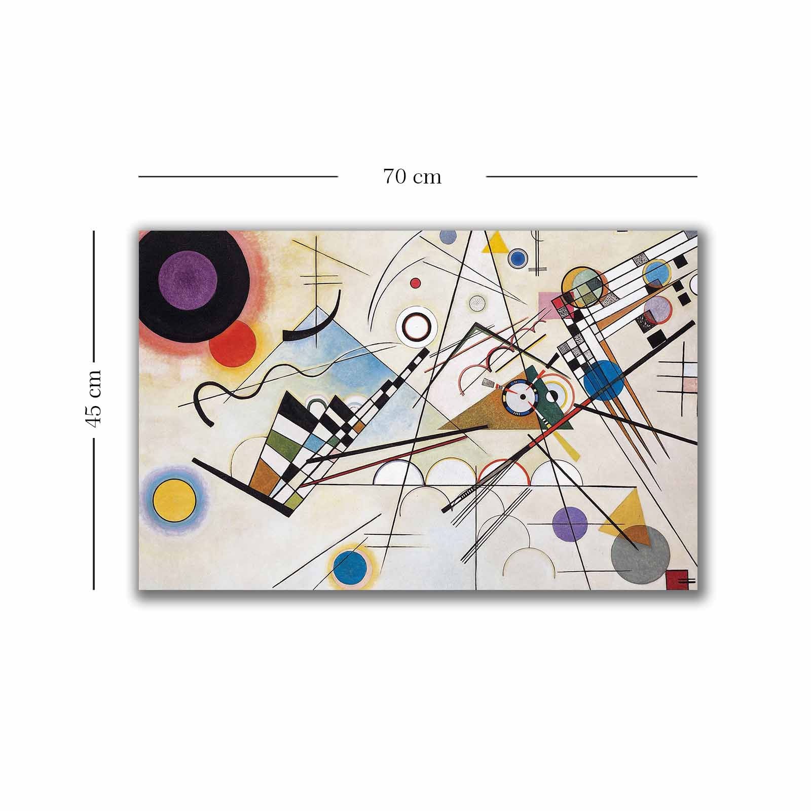 Pintura decorativa em tela – 45 x 70 cm – moldura de madeira