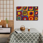 Pintura decorativa em tela – 45 x 70 cm – moldura de madeira