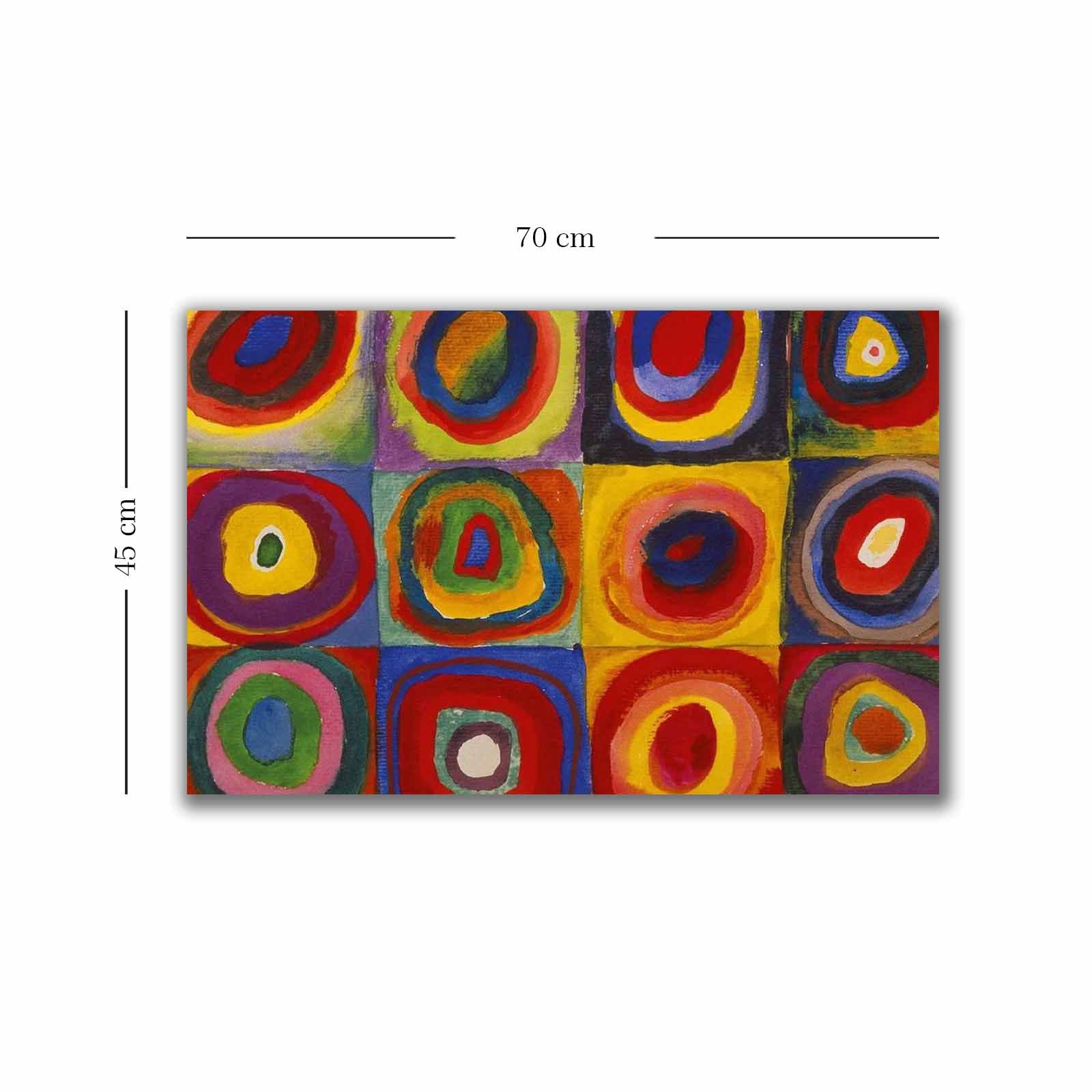 Pintura decorativa em tela – 45 x 70 cm – moldura de madeira