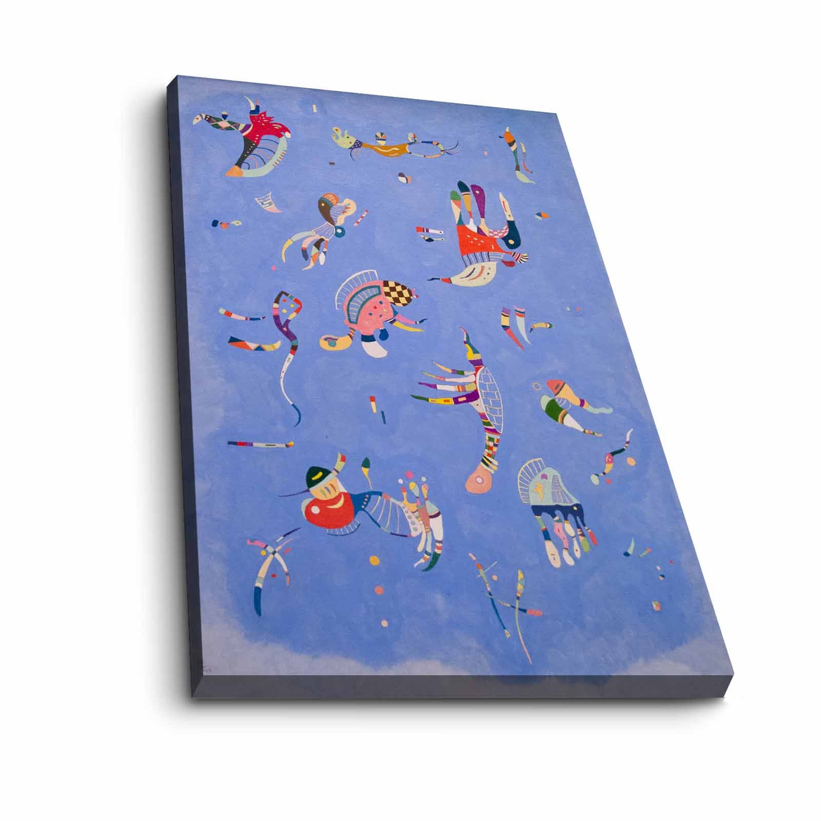 Pintura decorativa em tela – 45 x 70 cm – moldura de madeira