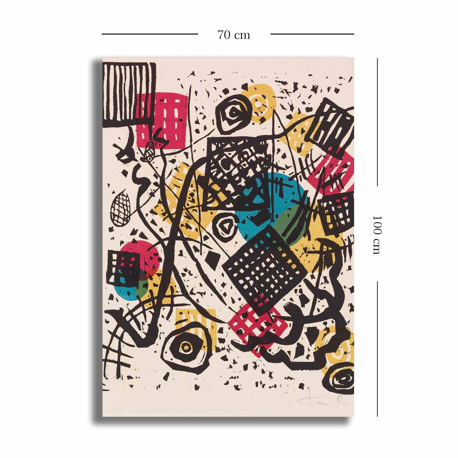 Pintura decorativa em tela – 70 x 100 cm – moldura de madeira – 100% tela