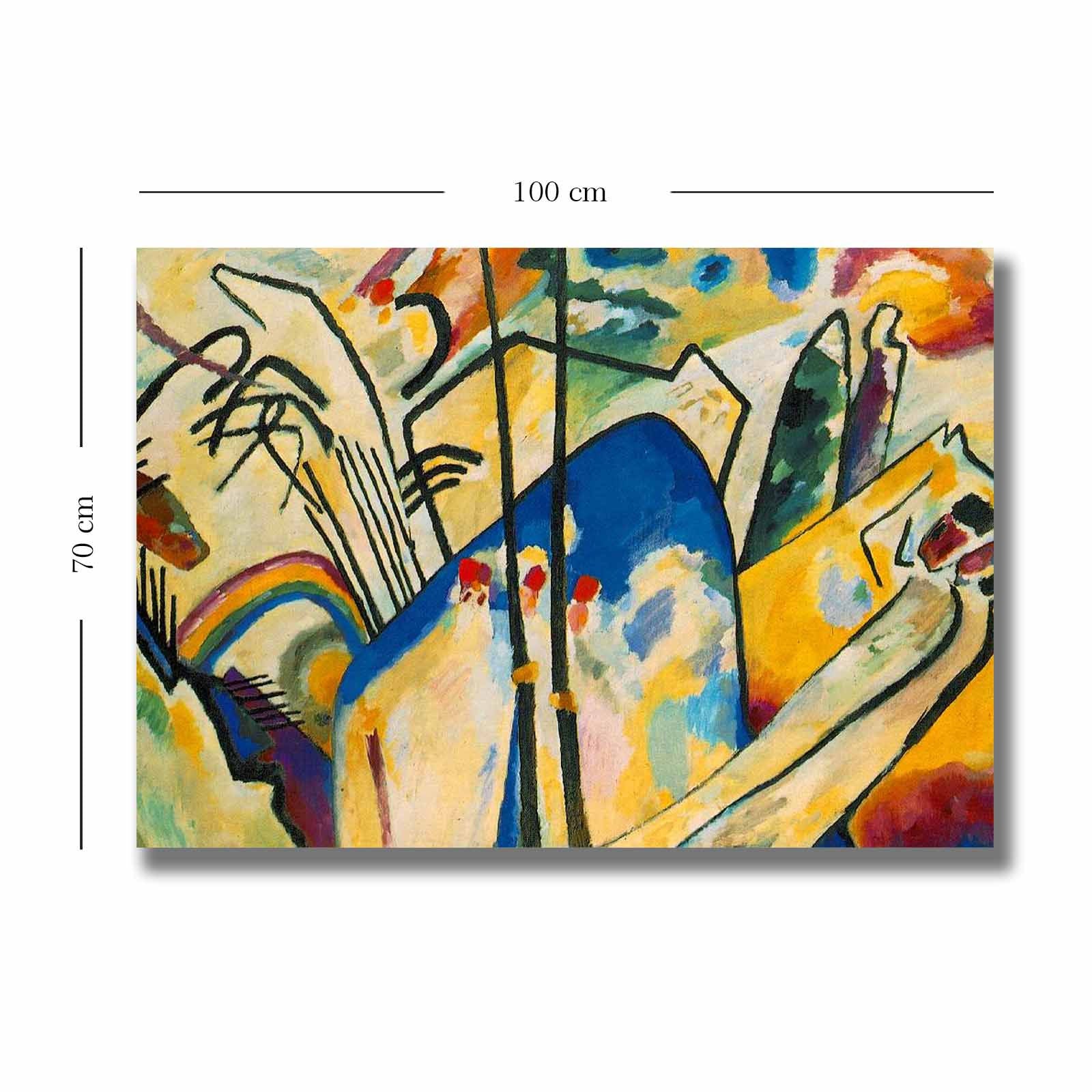 Pintura decorativa em tela – 70 x 100 cm – madeira – tela