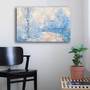 Quadro Decorativo em Tela Monet Multicolor 45x70cm - Moldura em Pinho Natural