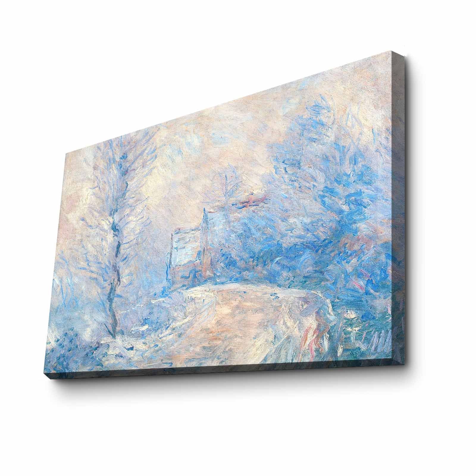 Quadro Decorativo em Tela Monet Multicolor 45x70cm - Moldura em Pinho Natural