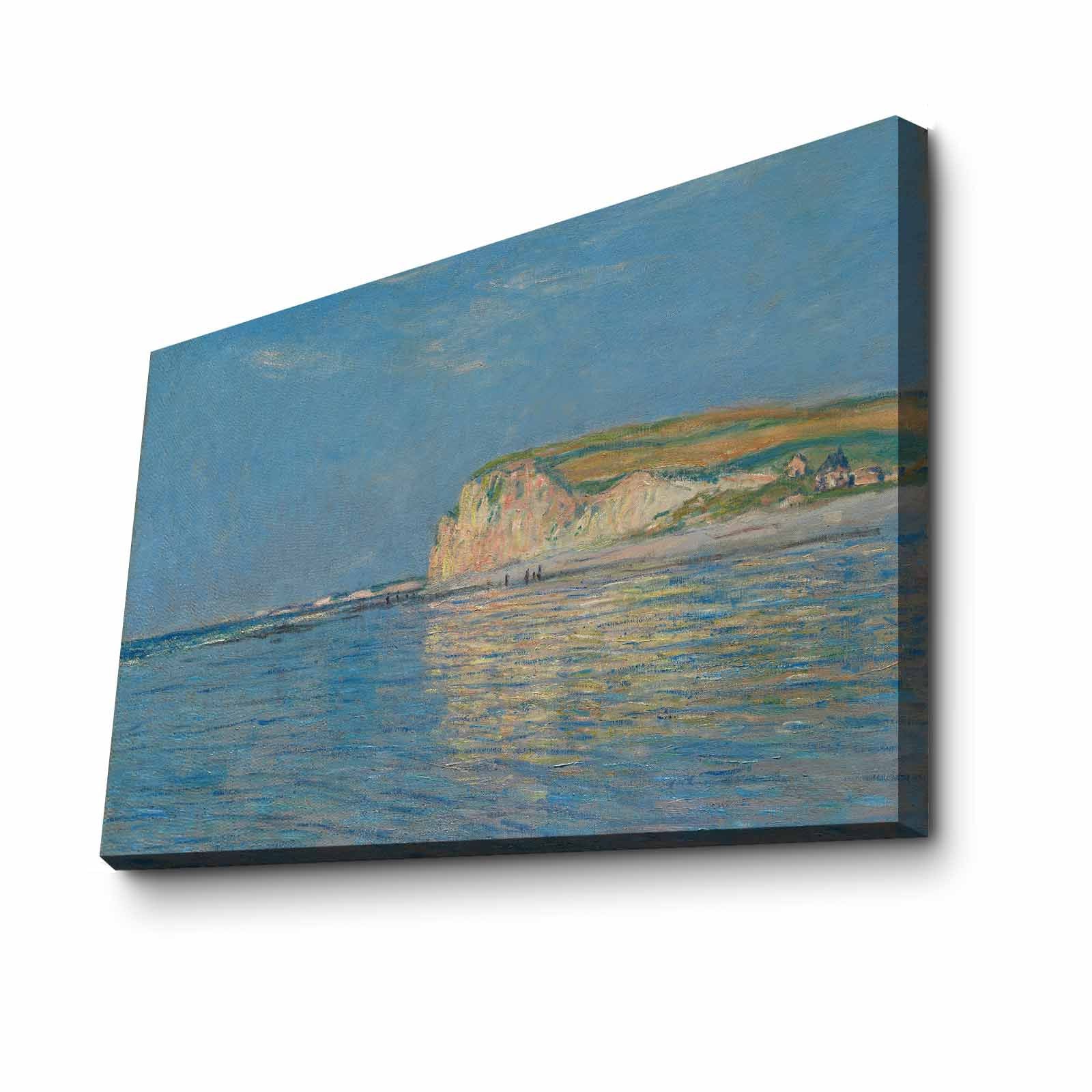 Quadro Decorativo em Tela Multicolor Monet 45x70cm - Moldura Pinho Natural