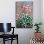 Quadro Decorativo em Tela Multicolor Monet 45x70cm - Moldura Pinho Natural