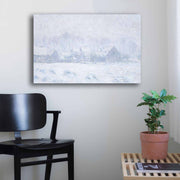 Quadro Decorativo em Tela Multicolor Monet 45x70cm - Moldura em Pinho Natural