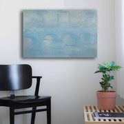 Quadro Decorativo em Tela Multicolor Monet 45x70cm - Moldura em Pinho Natural