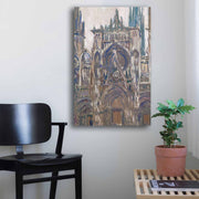 Quadro Decorativo em Tela Multicolor Monet 45x70cm - Moldura Pinho Natural