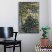 Quadro Decorativo em Tela Multicolor Monet 45x70cm - Moldura Pinho Natural