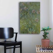Quadro Decorativo em Tela Multicolor Monet 45x70cm - Moldura Pinho Natural
