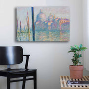 Quadro Decorativo em Tela Multicolor Monet 45x70cm - Moldura Pinho Natural