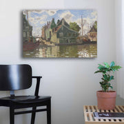 Quadro Decorativo em Tela Multicolor Monet 45x70cm - Moldura em Pinho Natural