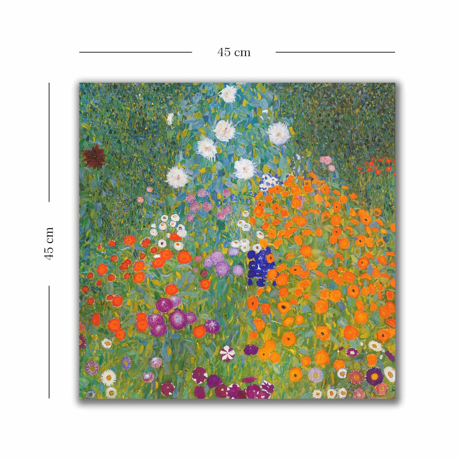 Quadro Decorativo em Tela 45x45cm - Moldura de Madeira Premium - Arte Multicolor para Decoração de Interiores
