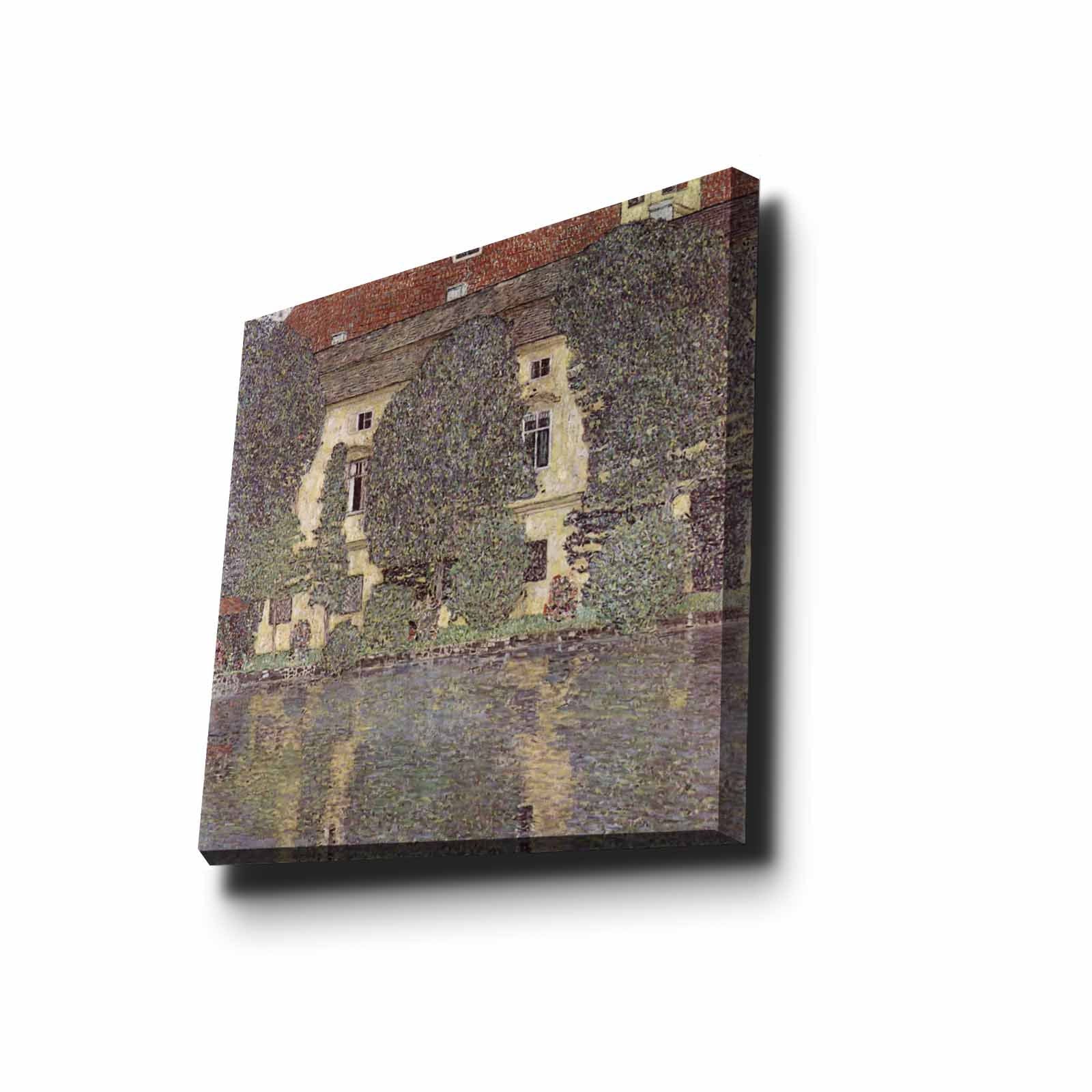 Quadro Decorativo em Tela 45x45cm - Moldura de Madeira Premium - Arte Multicolor para Decoração de Interiores
