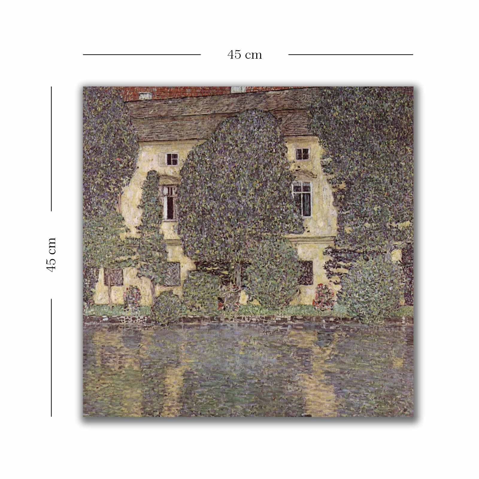 Quadro Decorativo em Tela 45x45cm - Moldura de Madeira Premium - Arte Multicolor para Decoração de Interiores
