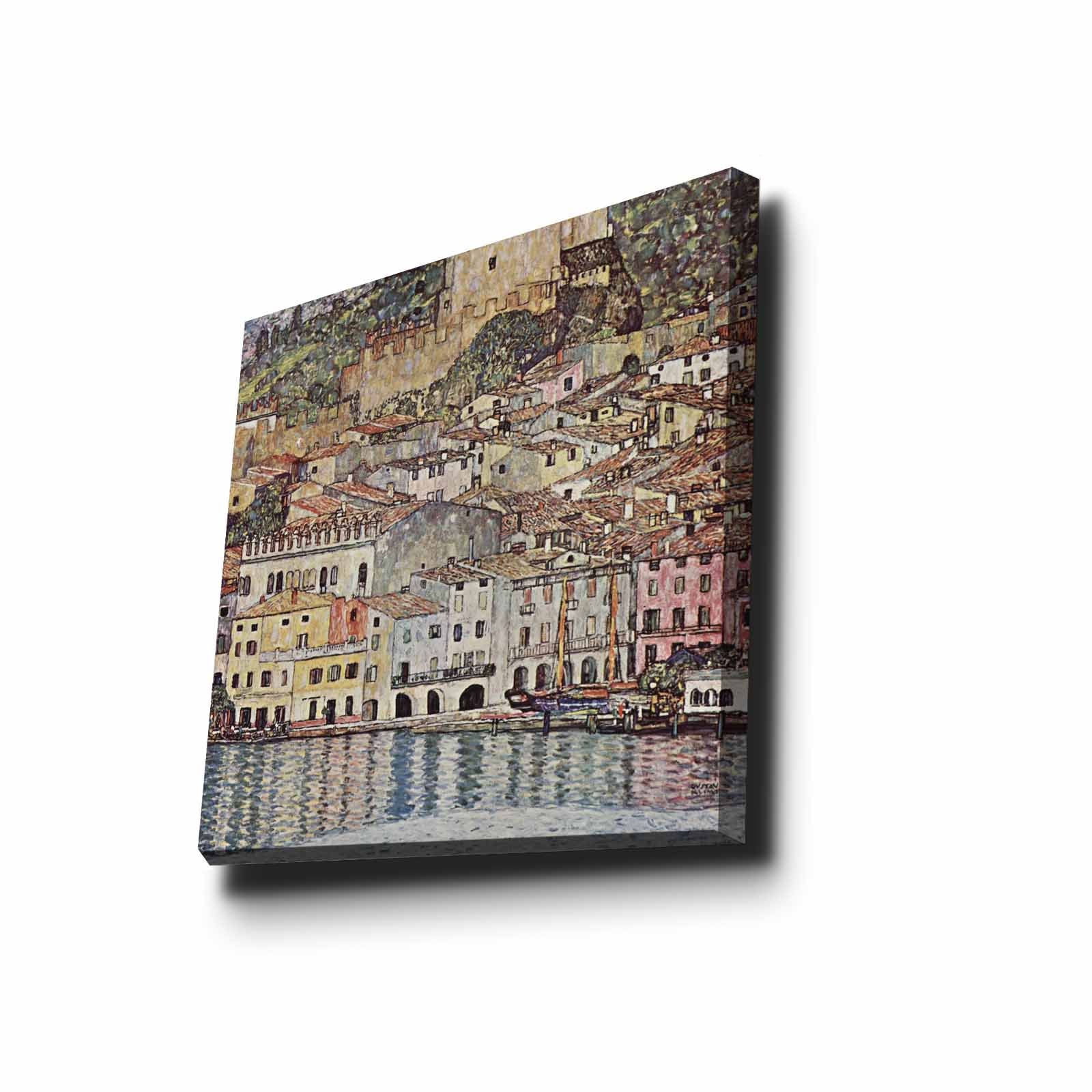 Quadro Decorativo em Tela 45x45cm - Moldura de Madeira Premium - Arte Multicolor para Decoração de Interiores