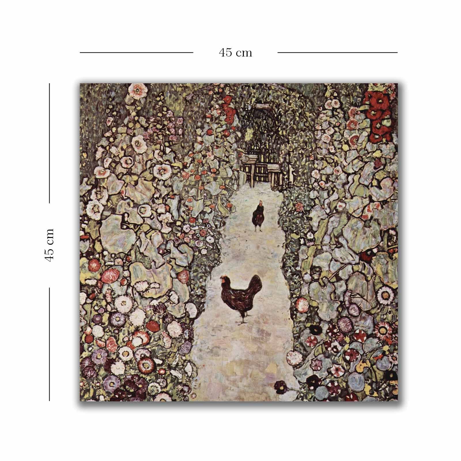 Quadro Decorativo em Tela 45x45cm - Moldura de Madeira Premium - Arte Multicolor para Decoração de Interiores