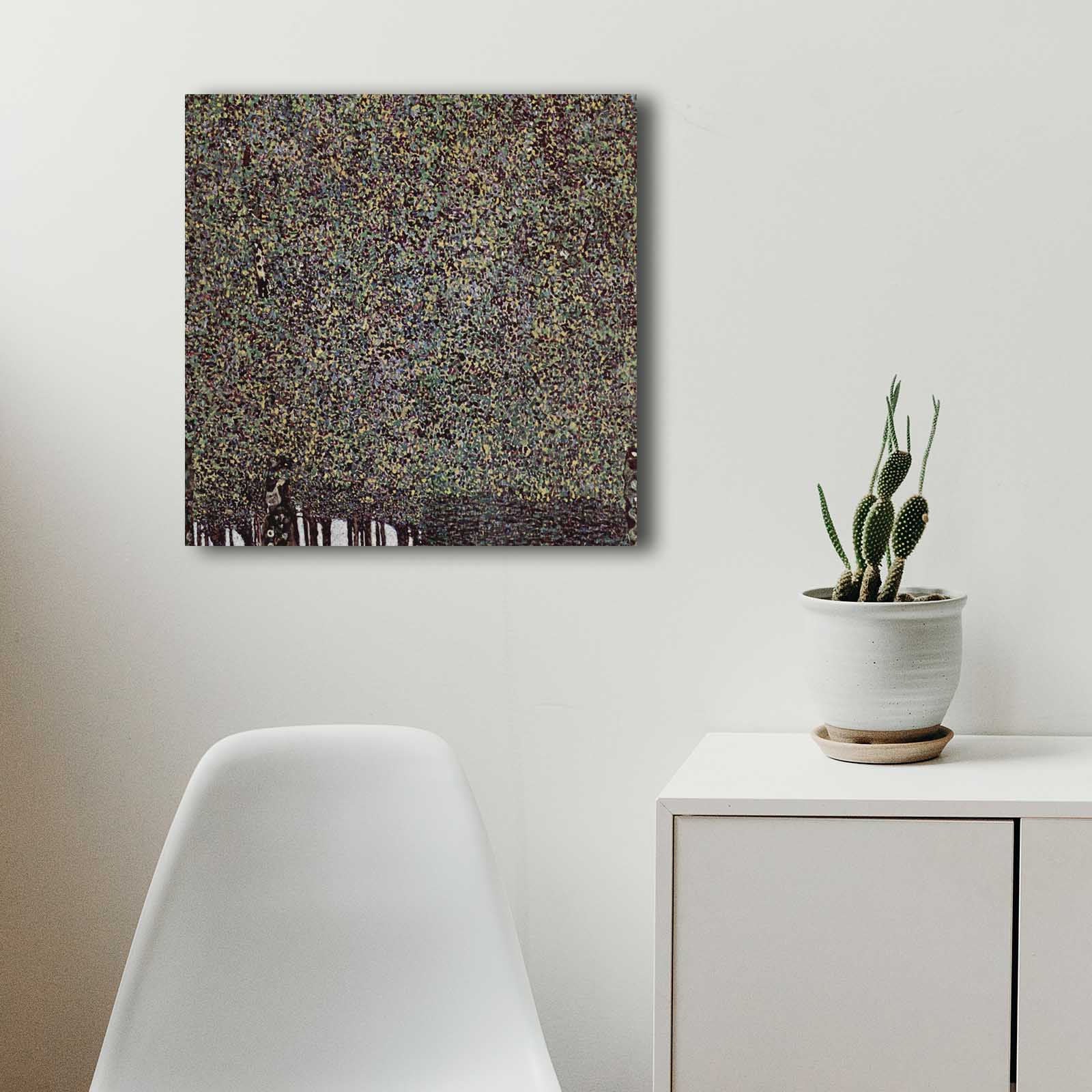 Quadro Decorativo em Tela 45x45cm - Moldura de Madeira Premium - Arte Multicolor para Decoração de Interiores