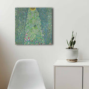 Quadro Decorativo em Tela 45x45cm - Moldura de Madeira Premium - Arte Multicolor para Decoração de Interiores