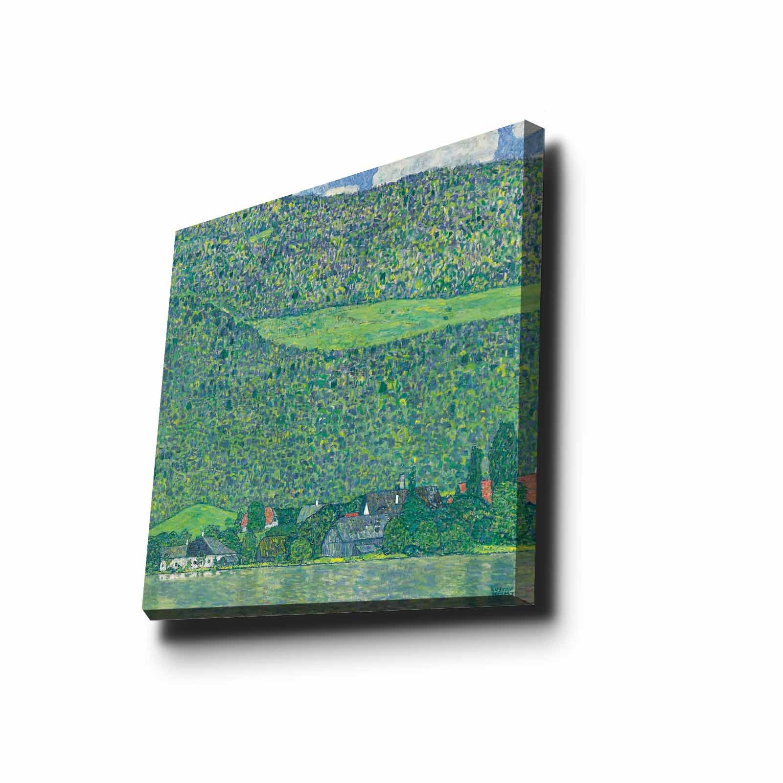 Quadro Decorativo em Tela 45x45cm - Moldura de Madeira Premium - Arte Multicolor para Decoração de Interiores