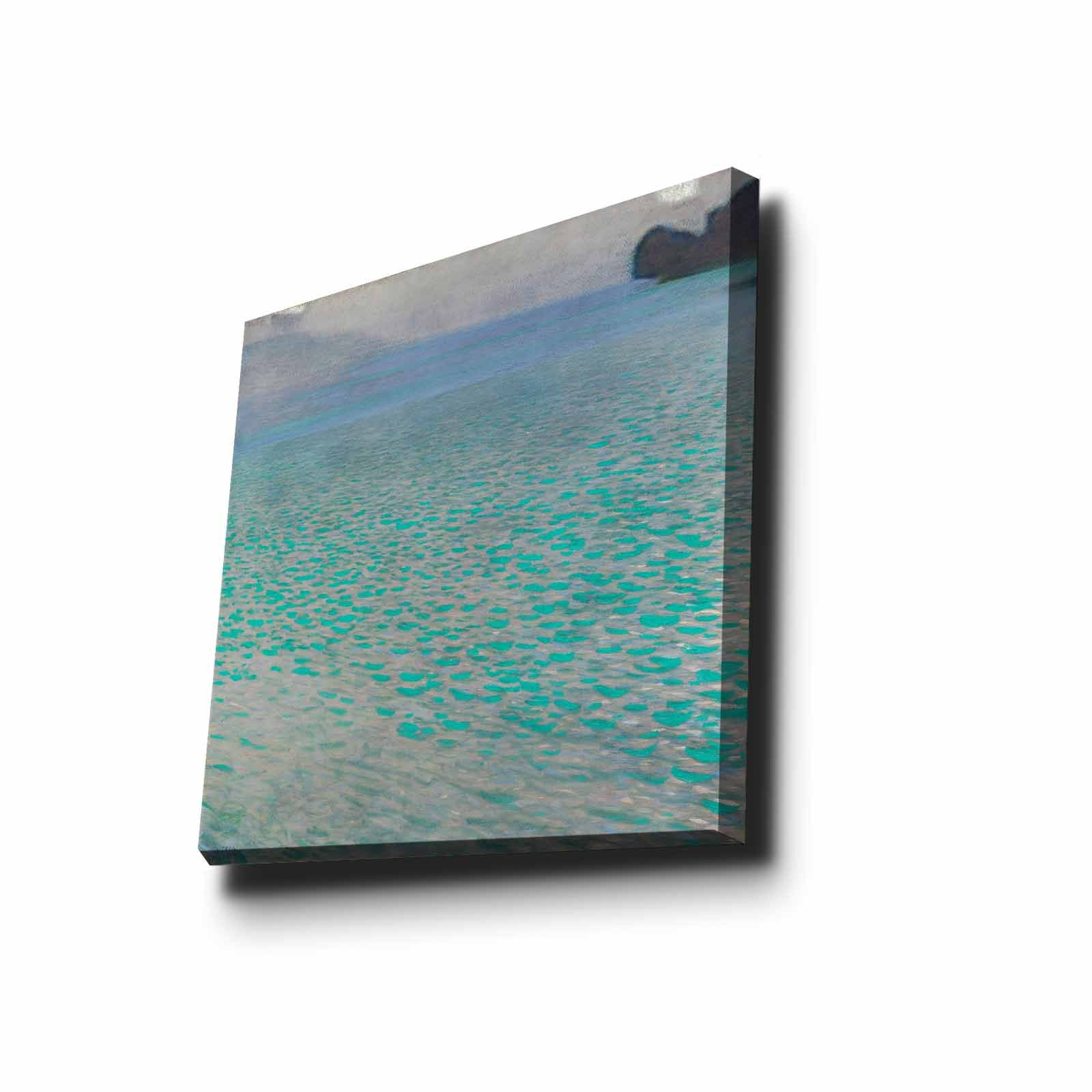 Quadro Decorativo em Tela 45x45cm - Moldura de Madeira Premium - Arte Multicolor para Decoração de Interiores